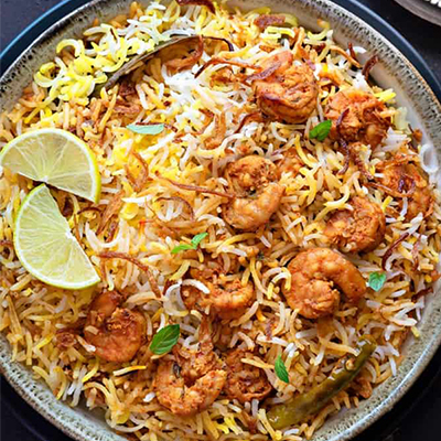 "Prawns Fry Biryani (R R Durbar) - Click here to View more details about this Product